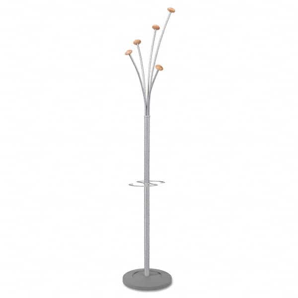 Alba - Coat Racks, Hooks & Shelving Type: Floor Rack Number of Hooks: 5 - USA Tool & Supply
