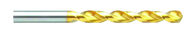 D Dia. - HSS Parabolic Jobber Drill-130° Point-TiN - USA Tool & Supply