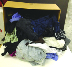 Colored Sweat Shirt Wiper - 50 lb Box - USA Tool & Supply