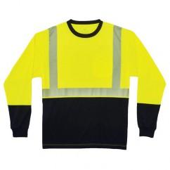 8281BK 4XL LIM/BLK LG SLV T-SHIRT - USA Tool & Supply