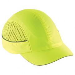 8960 SHORT BRIM LIME BUMP CAP W/LED - USA Tool & Supply