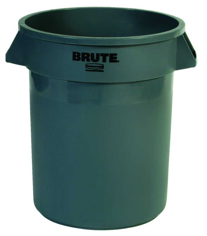 Brute - 20 Gallon Round Container -- Double-ribbed base - USA Tool & Supply