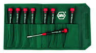 8 Piece - 3/32 - 1/4" - PicoFinish Precision Inch Nut Driver Set in Canvas Pouch - USA Tool & Supply