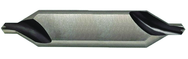 6.3mm x 80mm OAL 60° HSS Center Drill with Flat-Bright Form A - USA Tool & Supply
