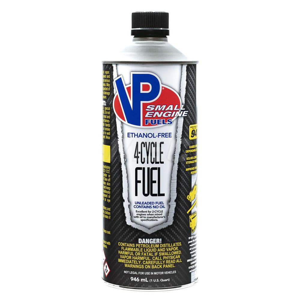Outdoor Power Equipment Fuel; Fuel Type: 4 Cycle; Engine Type: 4 Cycle; Contains Ethanol: No; Octane: 94; Container Size: 5 gal; Flash Point: -31.9 ™F; Specific Gravity: 0.7225