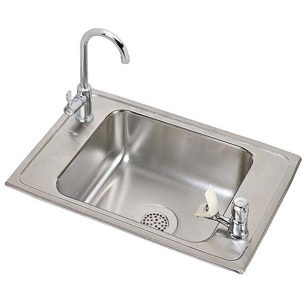 ELKAY - Stainless Steel Sinks Type: Drop In Sink Outside Length: 25 (Inch) - USA Tool & Supply