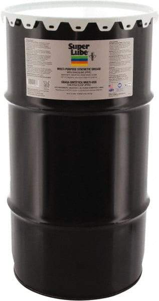 Synco Chemical - 120 Lb Keg Synthetic Lubricant w/PTFE General Purpose Grease - Translucent White, Food Grade, 450°F Max Temp, NLGIG 0, - USA Tool & Supply