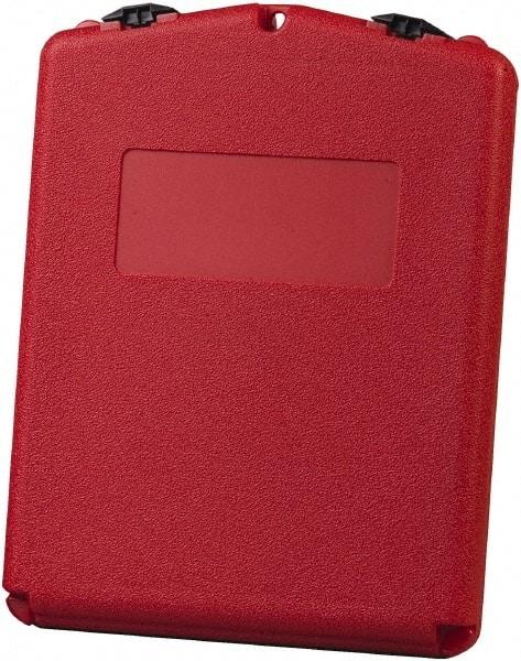 Justrite - 1 Piece Red Document Holders-Certificate/Document - 14-1/2" High x 11" Wide - USA Tool & Supply