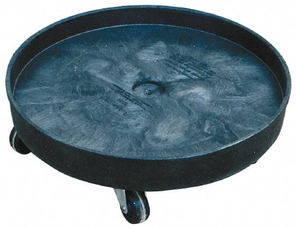 Rubbermaid - 500 Lb Load Capacity, 55 Gal Drum Dolly - 7-1/8" High, 5 Wheels - USA Tool & Supply