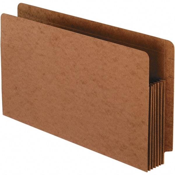 Pendaflex - 15-3/4 x 9-1/2", Legal, Brown, Expandable File Folders with Drop Front & End Tab Pocket - Straight Tab Cut Location - USA Tool & Supply