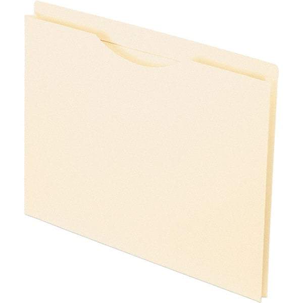 Pendaflex - 11-5/8 x 9-1/2", Letter Size, Manila, File Jacket - 11 Point Stock, Straight Tab Cut Location - USA Tool & Supply