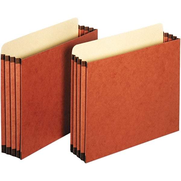 Pendaflex - 11-3/4 x 10-1/4", Letter Size, Redrope, 3-1/2" Expanding Wallet - Straight Tab Cut Location - USA Tool & Supply