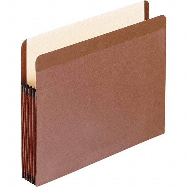 Pendaflex - 14-3/4 x 9-1/2", Legal, Brown, Expandable File Folders with Drop Front & End Tab Pocket - Straight Tab Cut Location - USA Tool & Supply