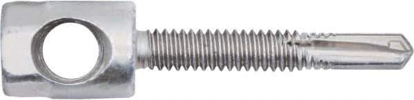 Powers Fasteners - 3/8" Zinc-Plated Steel Horizontal (Cross Drilled) Mount Threaded Rod Anchor - 1/4" Diam x 1" Long, Hex Head, 2,810 Lb Ultimate Pullout, For Use with Steel - USA Tool & Supply