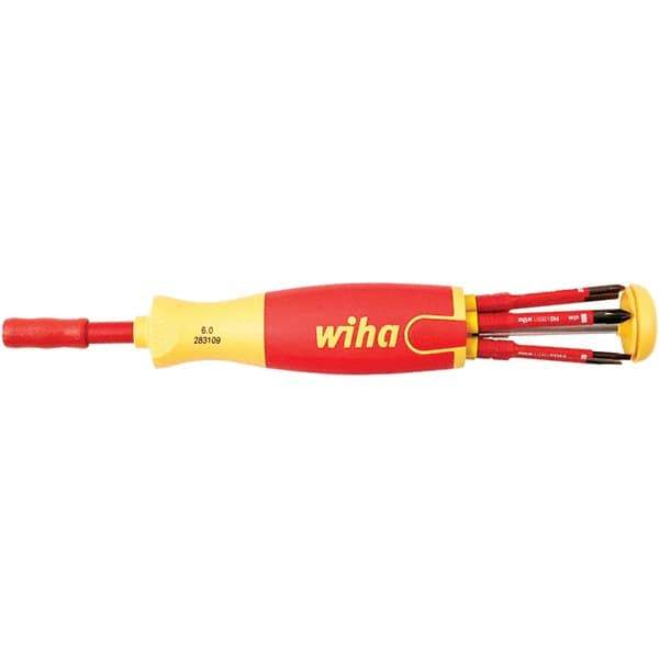 Wiha - Multi-Bit Screwdriver - Phillips, Torx & Square Tip - USA Tool & Supply