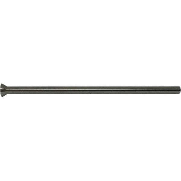 Gibraltar - 0.131" Pin Diam, 0.2358" Head Diam x 0.1651" Head Height, 2-1/2" OAL, Conical Pin - High Speed Steel - USA Tool & Supply
