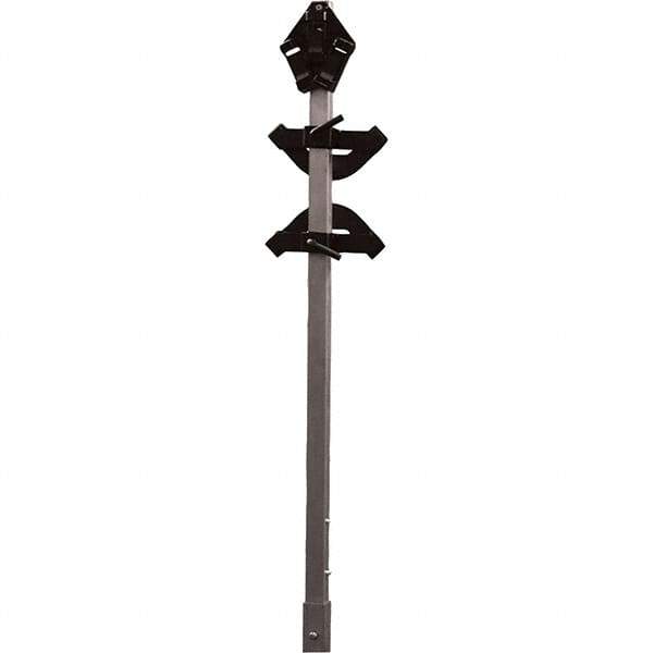 PRO-SAFE - 3-3/4' High, Traffic Sign Mounting Hardware - Aluminum, Compatible with 93" High x 48" Wide Signs, Silver - USA Tool & Supply