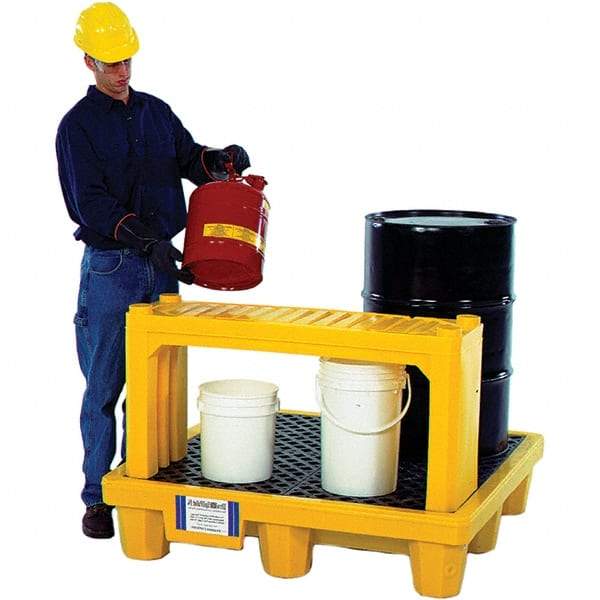 UltraTech - 4' Long x 1.2' Wide x 24" High, Spill Containment Stacking Shelf - Compatible with Spill Pallets & Decks - USA Tool & Supply