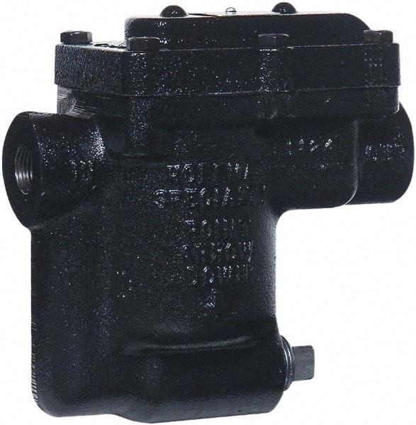 Hoffman Speciality - 2 Port, 3/4" Pipe, Stainless Steel Inverted Bucket Steam Trap - 80 Max psi - USA Tool & Supply