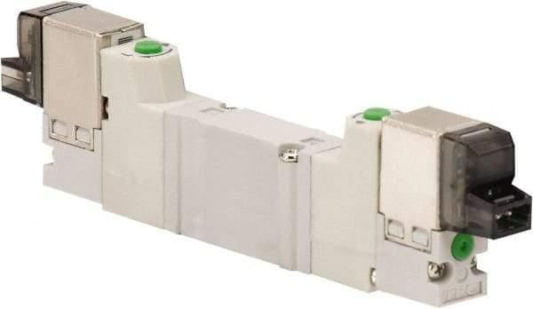 ARO/Ingersoll-Rand - Solenoid Actuator, Solenoid Return, 2 Position, Body Ported Solenoid Air Valve - 24 VDC Input, 0.2 CV, 4 Way, 100 psi, 122° Max Temp, 44° Min Temp - USA Tool & Supply