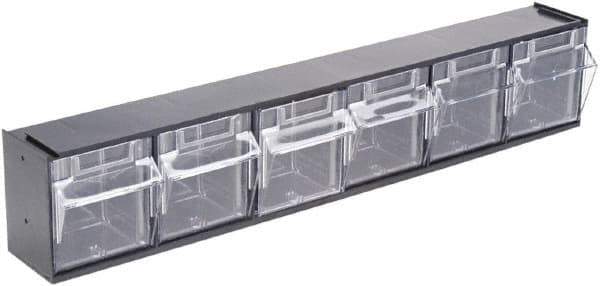 Deflect-o - Black/Clear Covered Modular - Plastic - USA Tool & Supply