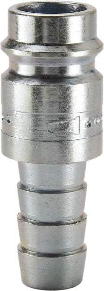 Parker - Hose Barb European High Flow Pneumatic Hose Connector - Steel, 3/8" Body Diam, 3/8" Hose ID - USA Tool & Supply