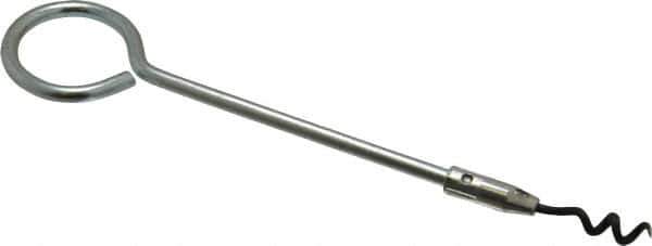 Made in USA - 6" OAL Rigid Corkscrew - 3/16" Shaft Diam - USA Tool & Supply