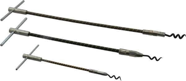 Made in USA - 3 Piece Flexible Shaft Packing Tool Set - Contains 6-1/2, 10-1/2 & 15" Tools - USA Tool & Supply