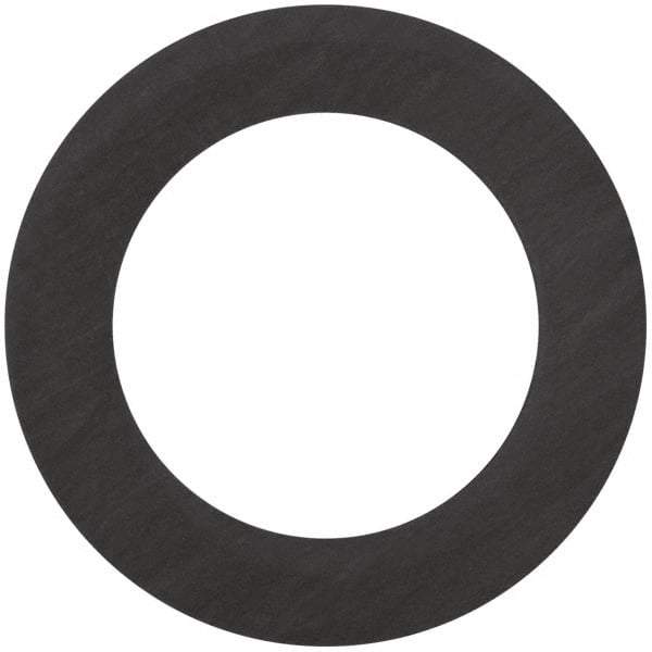 Made in USA - 4" Pipe, 4-1/2" ID x 6-7/8" OD Flange Gasket - Carbon Fiber, Black, 1/16" Thick - USA Tool & Supply