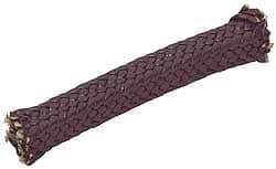 Made in USA - 5/8" x 2-2/5' Spool Length, Graphite Impregnated Aramid Compression Packing - 1,800 Max psi, -50 to 600° F, Gray - USA Tool & Supply