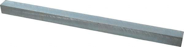 Made in USA - 12" Long x 11/16" High x 11/16" Wide, Zinc-Plated Oversized Key Stock - C1018 Steel - USA Tool & Supply