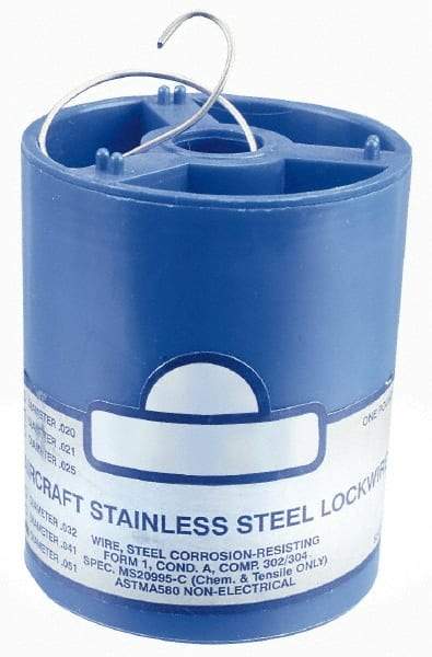 Value Collection - 24 Gage, 0.02 Inch Diameter x 831 Ft. Long, Nickel Chromium Wire - Black Oxide Finish, Alloy Inconel 600 - USA Tool & Supply