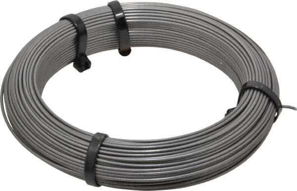 Value Collection - 24 Gage, 0.055 Inch Diameter x 124 Ft. Long, High Carbon Steel, Tempered Music Wire Coil - ASTM A228, 1 Lb. Shipping Weight - USA Tool & Supply