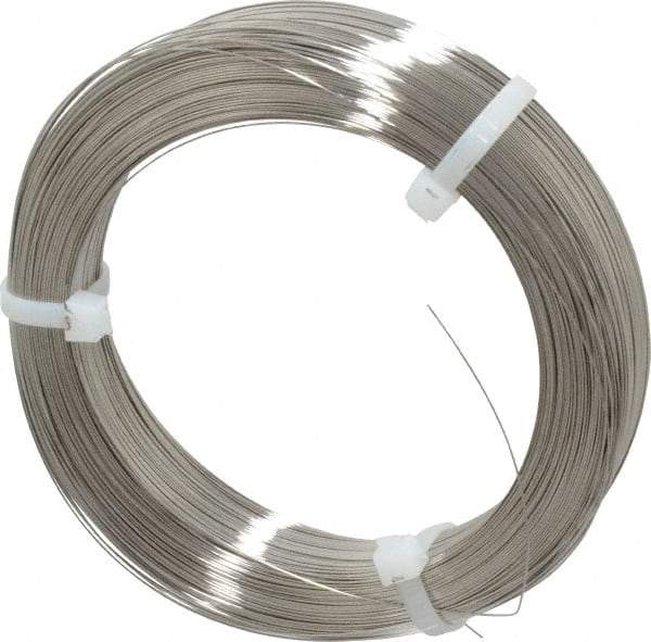 Value Collection - 7 Gage, 0.018 Inch Diameter x 1,157 Ft. Long, 302/304 Music Wire Coil - ASTM A580, 1 Lb. Shipping Weight - USA Tool & Supply