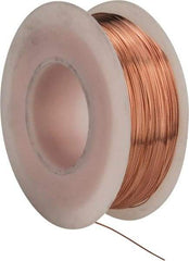 Made in USA - 28 Gage, 0.0126" Diameter x 498' Long, Bare, Copper Bus Bar Wire - Pure Copper (ASTM B3) - USA Tool & Supply