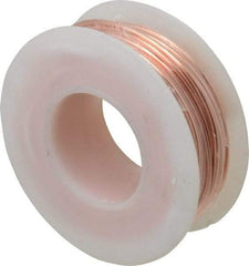 Made in USA - 16 Gage, 0.0508" Diameter x 32' Long, Bare, Copper Bus Bar Wire - Pure Copper (ASTM B3) - USA Tool & Supply