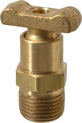 Parker - 3/8" Pipe, Male Pipe Drain Cock & Shutoff Valve - 3/8-18 Thread, 150 Max psi - USA Tool & Supply