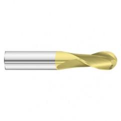 13/32 x 1 x 2-3/4 2 Flute Ball Nose End Mill- Series 3215SD - USA Tool & Supply