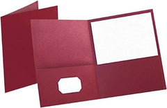OXFORD - 8-1/2" Long x 11" Wide Pocket - Burgundy - USA Tool & Supply