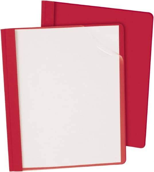 OXFORD - 11" Long x 8" Wide Report Cover - Red - USA Tool & Supply