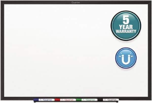 Quartet - 48" High x 72" Wide Magnetic Dry Erase Board - Steel, Includes Dry-Erase Marker & Mounting Kit - USA Tool & Supply