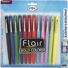 Paper Mate - Bullet Porous Point Pen - Assorted Colors - USA Tool & Supply