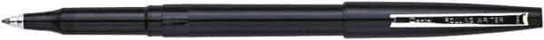 Pentel - Conical Roller Ball Pen - Black - USA Tool & Supply