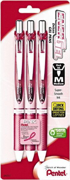 Pentel - Conical Roller Ball Pen - Black - USA Tool & Supply