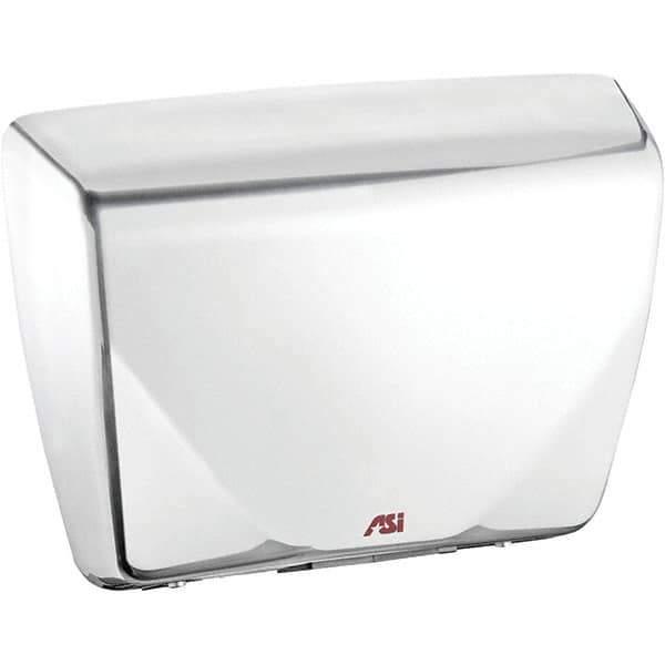 ASI-American Specialties, Inc. - 2200 Watt White Finish Electric Hand Dryer - 277 Volts, 7.9 Amps, 14-7/16" Wide x 10-13/16" High x 3-15/16" Deep - USA Tool & Supply