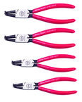 Wiha 90 Degree Bent Internal Retaining Ring Plier Set -- 4 Pieces -- Includes: Tips: .035; .050; .070; & .090" - USA Tool & Supply