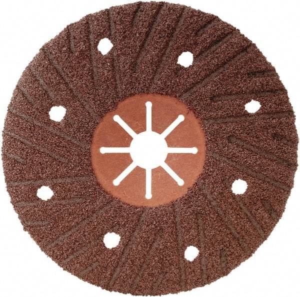 Camel Grinding Wheels - 4-1/2" Diam 7/8" Hole 60 Grit Fiber Disc - Medium Grade, Aluminum Oxide, 13,300 Max RPM, Series Semi Flex Red Fiber - USA Tool & Supply