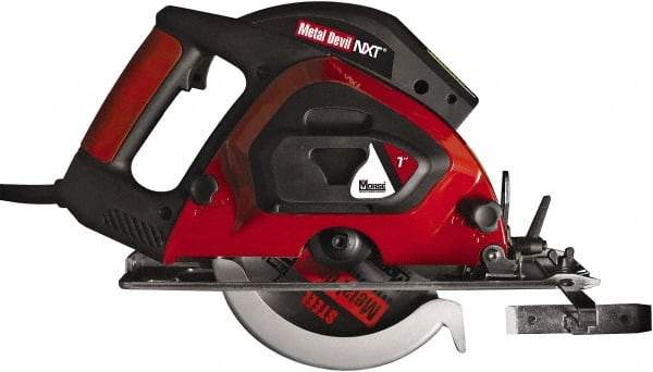 M.K. MORSE - 9 Amps, 7" Blade Diam, 3,500 RPM, Electric Circular Saw - 6' Cord Length, 20mm Arbor Hole, Right Blade - USA Tool & Supply