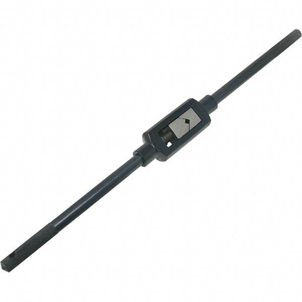 Vermont Tap & Die - #0 to #14 Tap Capacity, Straight Handle Tap Wrench - 7" Overall Length - USA Tool & Supply