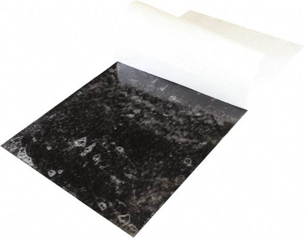 Value Collection - 24" Long, 12" Wide, Vinyl Rubber Foam Sheet - 70 to 80 Durometer, Black, 20 to 160°F, 1,000 psi Tensile Strength, Adhesive Backing - USA Tool & Supply